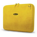 Faux Croc Techstyle Computer Portfolio - Yellow